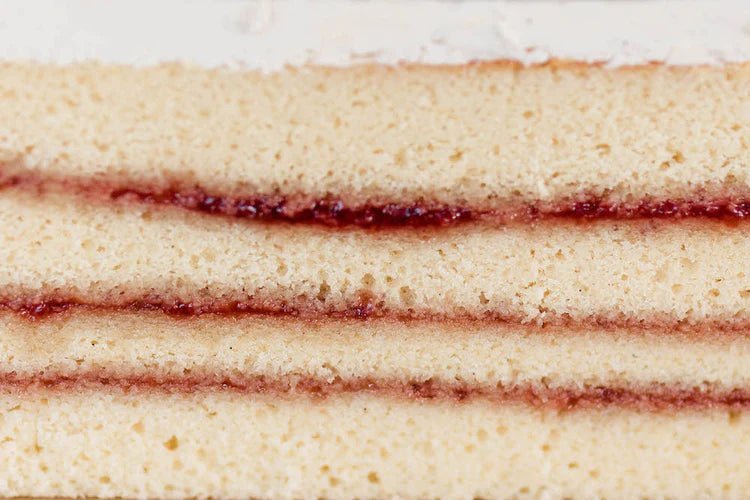 12" Vanilla Cake with Strawberry Jam (serves 22 - 24) - Burnt Honey Bakery - Burnt Honey Bakery