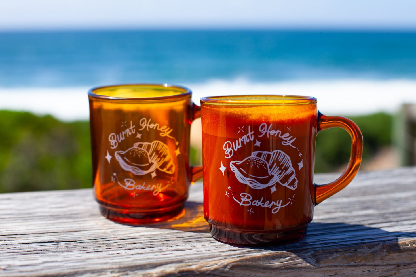 Burnt Honey Amber Glass Mug - Burnt Honey Bakery - Burnt Honey Bakery