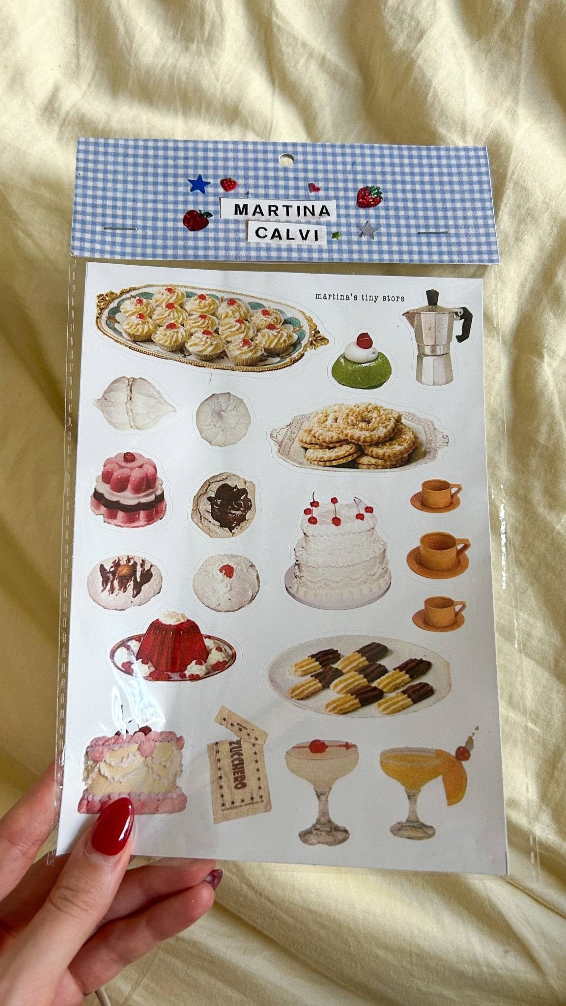 Cassata x Casa Dolce Desserts Sticker Sheet - Martina's Tiny Store - Burnt Honey Bakery