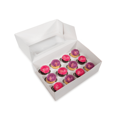 Mini Cupcake Boxes (25 pack) - Burnt Honey Bakery - Burnt Honey Bakery