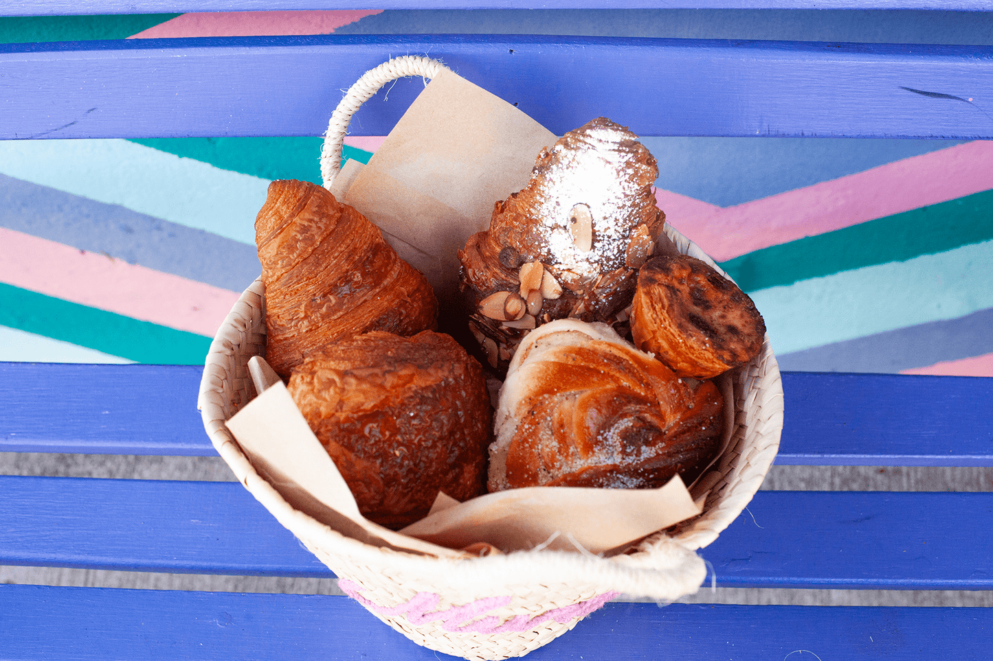 Mother's Day Handcrafted Palm Leaf Basket - Burnt Honey Bakery - Burnt Honey Bakery