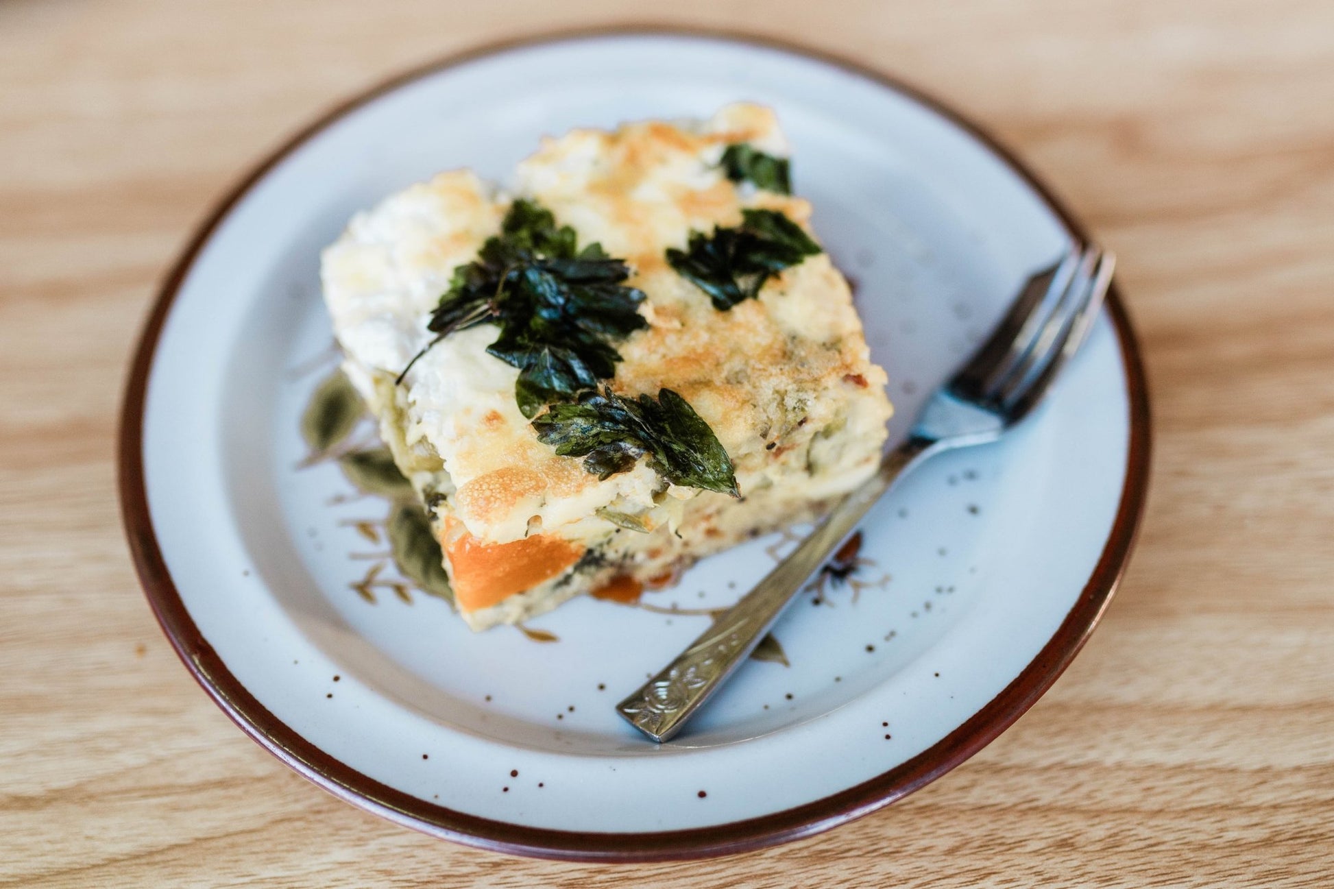 Pumpkin and Goats Cheese Quiche (GF) - Burnt Honey Bakery - Burnt Honey Bakery