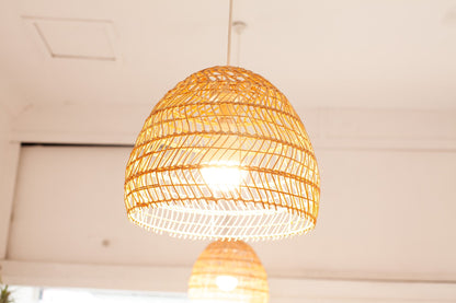 Rattan Pendant Light Shades - Burnt Honey Bakery - Burnt Honey Bakery