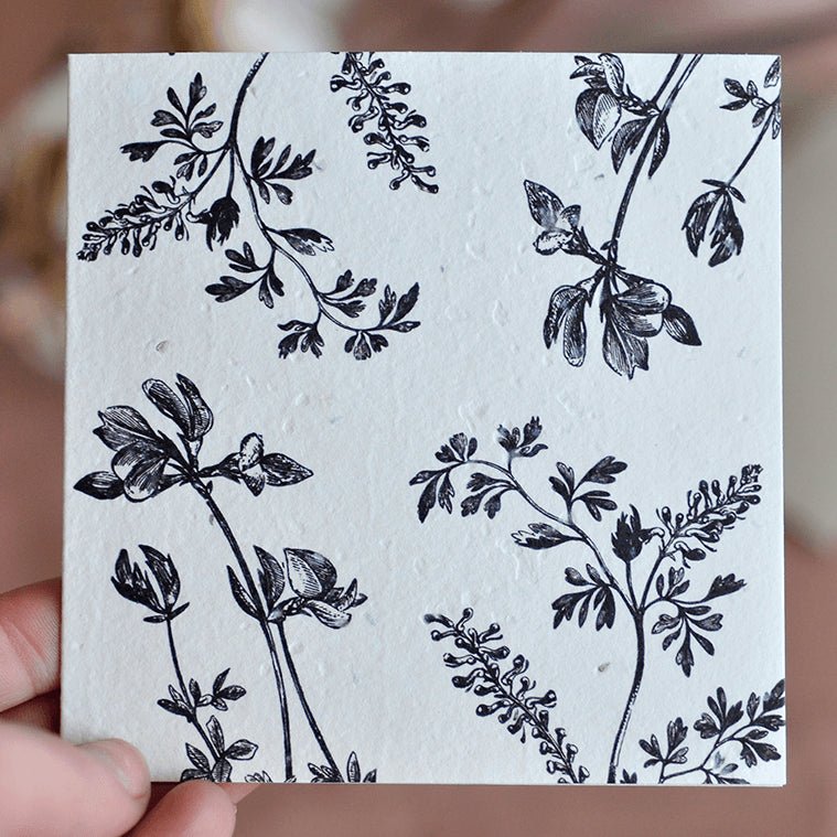 Flora Plantable Greeting Card - Nurturing Nature - Burnt Honey Bakery