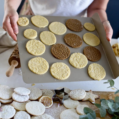 Scandinavian Birds and Flowers Embossing Rolling Pin - Boon Homeware - Burnt Honey Bakery